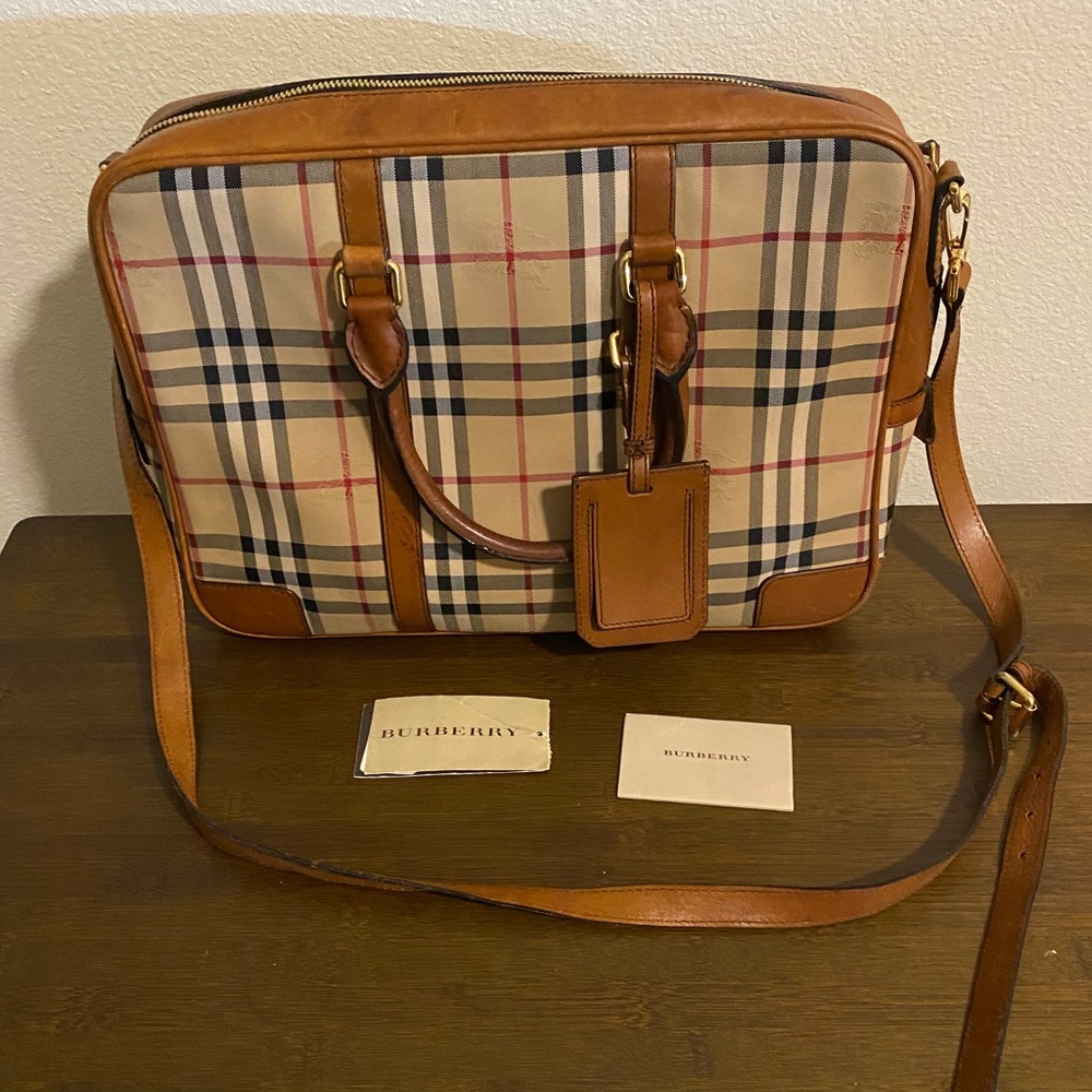 Burberry laptop/brief case